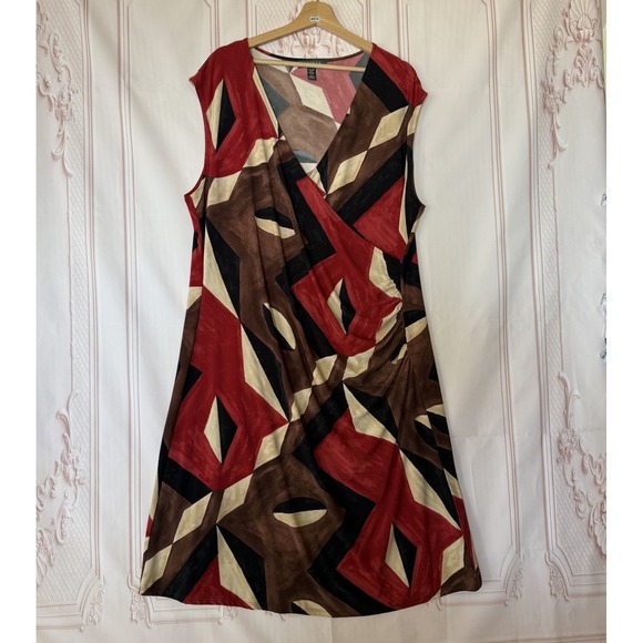 Lauren Ralph Lauren Dresses & Skirts - Lauren Ralph Lauren Dress Wrap Sleeveless Women's Size 2X Geometric